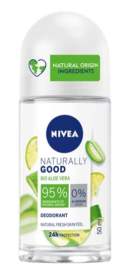 NIVEA NATURALLY GOOD ALOE VERA DEODORANT ROLLON 50ML